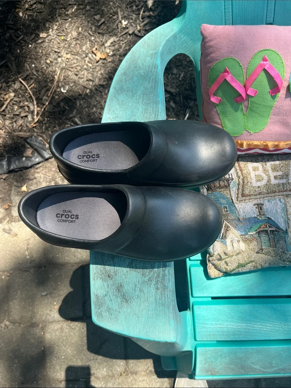 CROCS Kids Black Slip-On Sneakers
